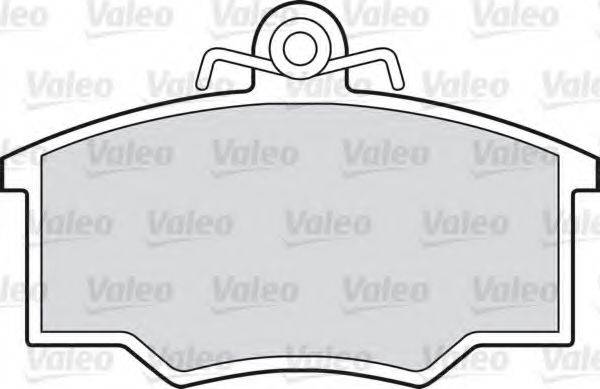Комплект тормозных колодок, дисковый тормоз VALEO 551634