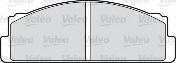 Комплект гальмівних колодок, дискове гальмо VALEO 598603