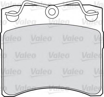 Комплект тормозных колодок, дисковый тормоз VALEO 598048