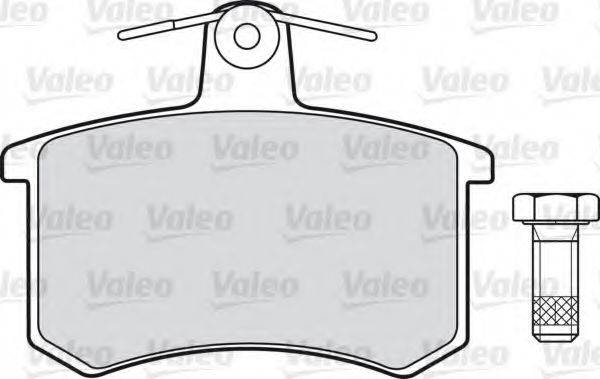 Комплект гальмівних колодок, дискове гальмо VALEO 598125