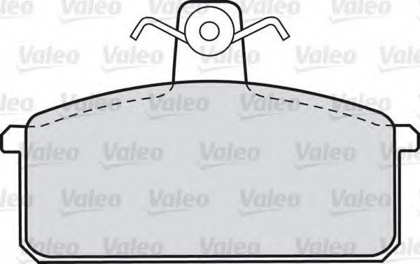 Комплект гальмівних колодок, дискове гальмо VALEO 598093