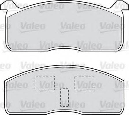 VALEO 598614 Комплект тормозных колодок, дисковый тормоз
