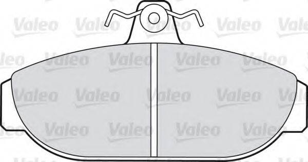 Комплект гальмівних колодок, дискове гальмо VALEO 540414