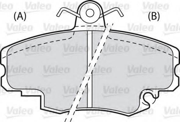 VALEO 598154 Комплект тормозных колодок, дисковый тормоз
