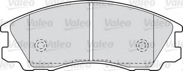 Комплект гальмівних колодок, дискове гальмо VALEO 598506