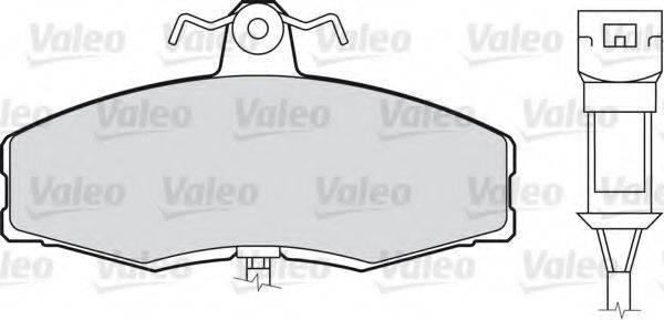 VALEO 598217 Комплект тормозных колодок, дисковый тормоз