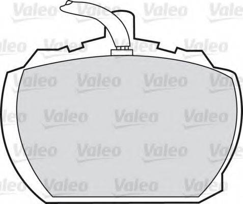 Комплект гальмівних колодок, дискове гальмо VALEO 598391