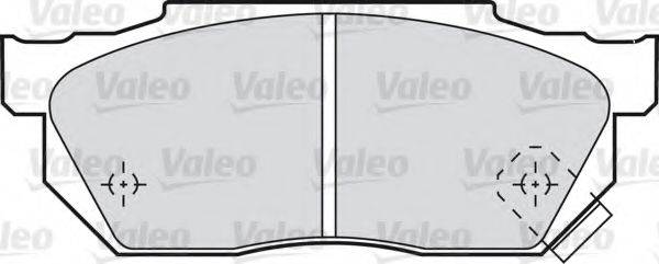 Комплект гальмівних колодок, дискове гальмо VALEO 598047