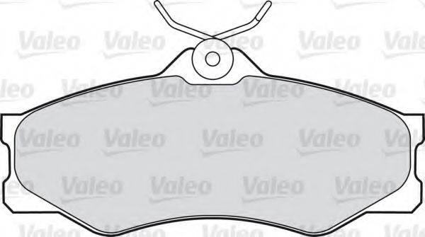 Комплект гальмівних колодок, дискове гальмо VALEO 540412