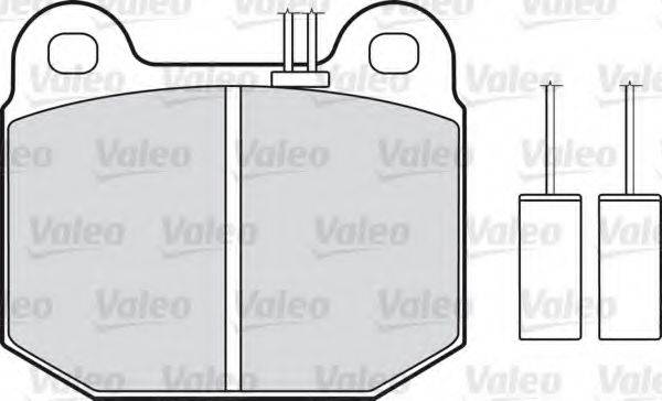VALEO 598115 Комплект тормозных колодок, дисковый тормоз