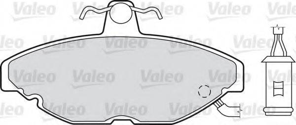 VALEO 551023 Комплект тормозных колодок, дисковый тормоз