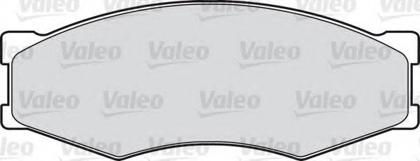Комплект тормозных колодок, дисковый тормоз VALEO 598123