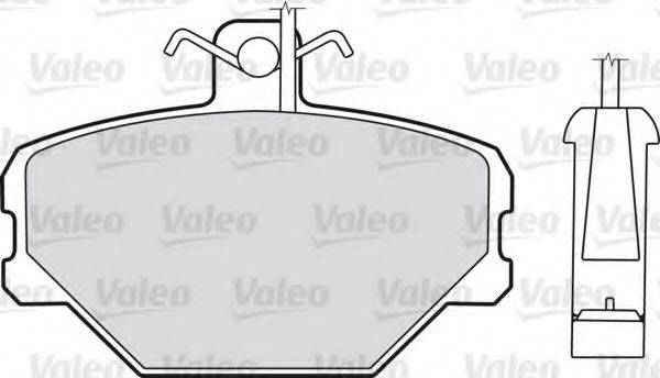 VALEO 598095 Комплект тормозных колодок, дисковый тормоз