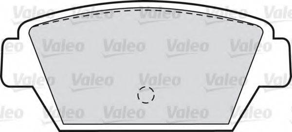 Комплект гальмівних колодок, дискове гальмо VALEO 598964