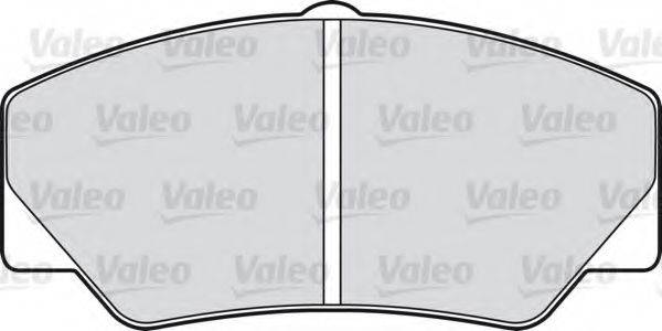 Комплект гальмівних колодок, дискове гальмо VALEO 540407