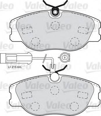 VALEO 598985 Комплект гальмівних колодок, дискове гальмо