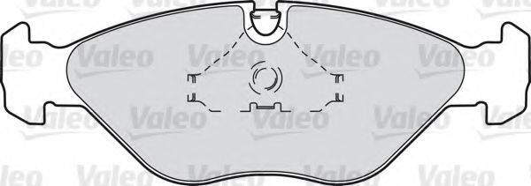 Комплект тормозных колодок, дисковый тормоз VALEO 598269