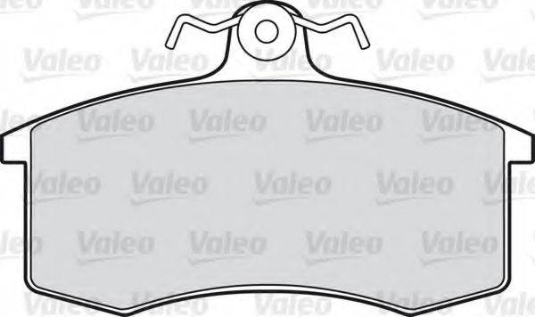 VALEO 598406 Комплект тормозных колодок, дисковый тормоз