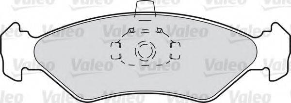 VALEO 598171 Комплект тормозных колодок, дисковый тормоз