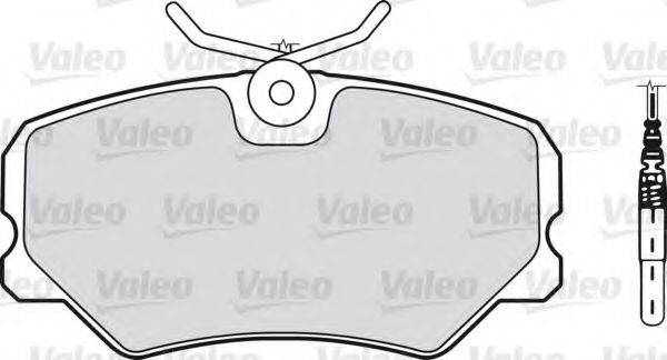 Комплект гальмівних колодок, дискове гальмо VALEO 540148