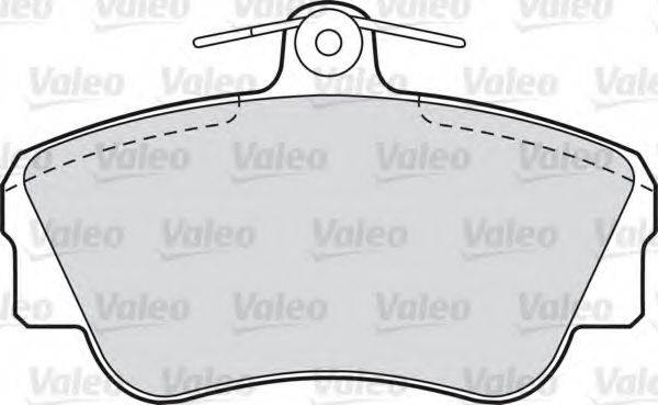 Комплект гальмівних колодок, дискове гальмо VALEO 540538
