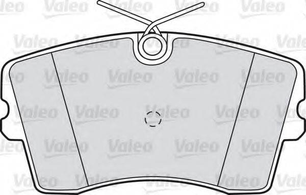 VALEO 598186 Комплект гальмівних колодок, дискове гальмо