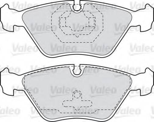 VALEO 598616 Комплект тормозных колодок, дисковый тормоз