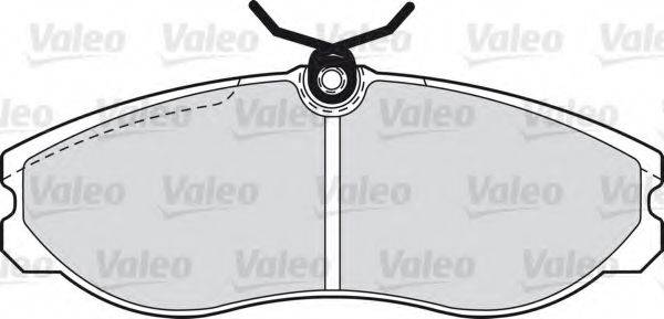Комплект тормозных колодок, дисковый тормоз VALEO 598602