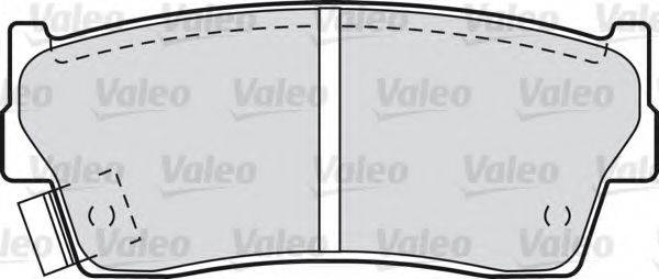 Комплект тормозных колодок, дисковый тормоз VALEO 551755
