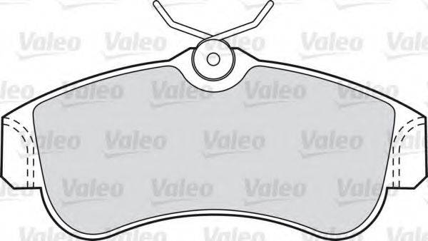 VALEO 598054 Комплект тормозных колодок, дисковый тормоз