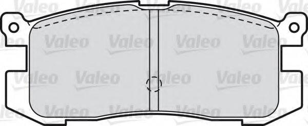 Комплект гальмівних колодок, дискове гальмо VALEO 598846