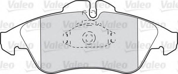 Комплект тормозных колодок, дисковый тормоз VALEO 540792