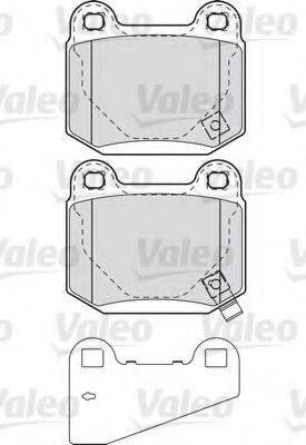 Комплект тормозных колодок, дисковый тормоз VALEO 598914
