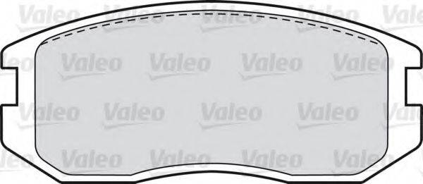 Комплект гальмівних колодок, дискове гальмо VALEO 598626