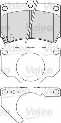 Комплект тормозных колодок, дисковый тормоз VALEO 601018