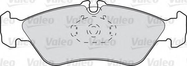 VALEO 598046 Комплект тормозных колодок, дисковый тормоз