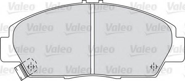 Комплект тормозных колодок, дисковый тормоз VALEO 598494