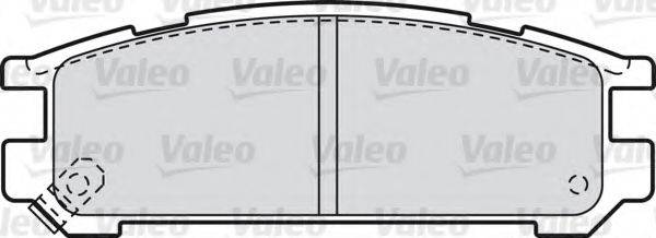 Комплект гальмівних колодок, дискове гальмо VALEO 598828