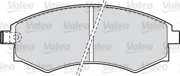 VALEO 598574 Комплект тормозных колодок, дисковый тормоз