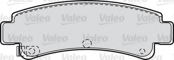 Комплект гальмівних колодок, дискове гальмо VALEO 598826