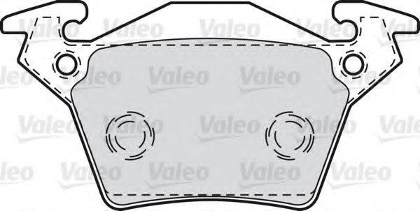Комплект тормозных колодок, дисковый тормоз VALEO 540938