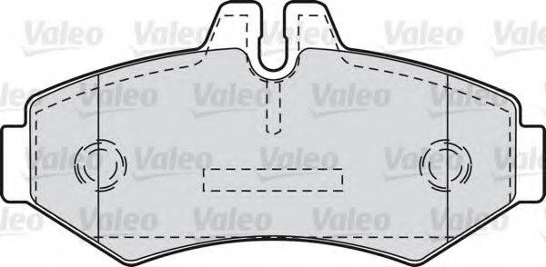 VALEO 598300 Комплект тормозных колодок, дисковый тормоз