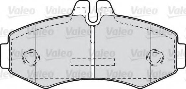 Комплект тормозных колодок, дисковый тормоз VALEO 540937