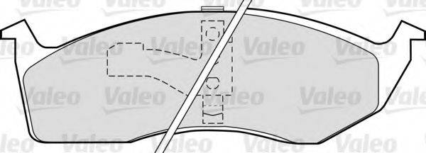 VALEO 598556 Комплект тормозных колодок, дисковый тормоз