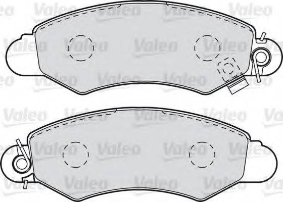 Комплект тормозных колодок, дисковый тормоз VALEO 598991