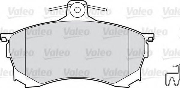 Комплект гальмівних колодок, дискове гальмо VALEO 598320