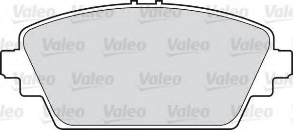 Комплект гальмівних колодок, дискове гальмо VALEO 598436