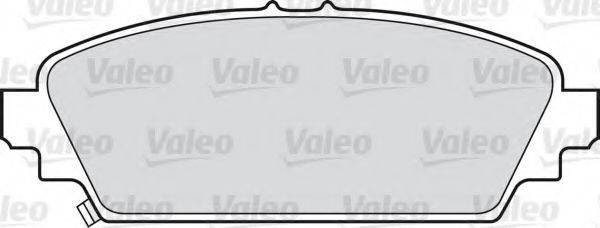 Комплект тормозных колодок, дисковый тормоз VALEO 598435