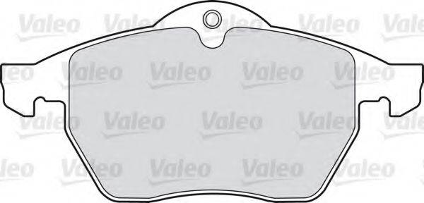 Комплект гальмівних колодок, дискове гальмо VALEO 598475