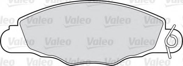 Комплект тормозных колодок, дисковый тормоз VALEO 598420